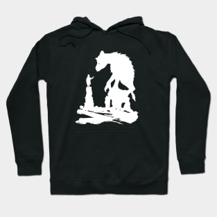 The Last - White Brush Hoodie